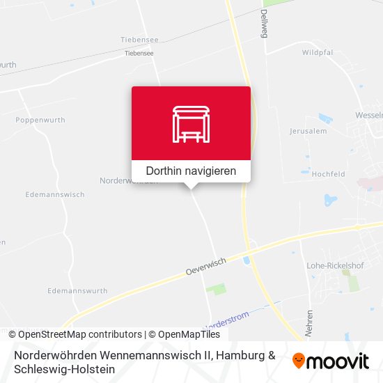 Norderwöhrden Wennemannswisch II Karte