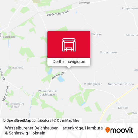 Wesselburener Deichhausen Hartenkröge Karte