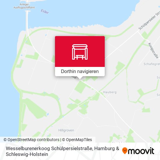 Wesselburenerkoog Schülpersielstraße Karte