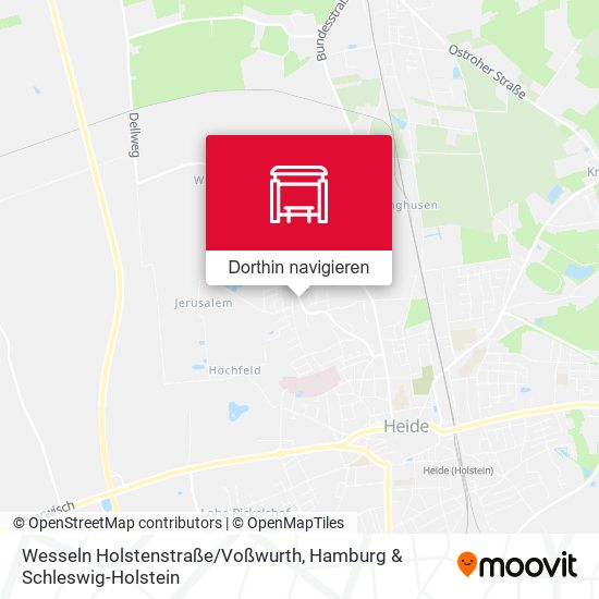 Wesseln Holstenstraße/Voßwurth Karte