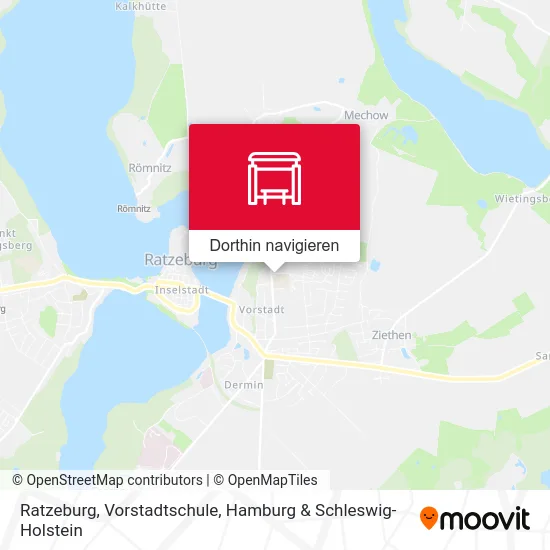 Ratzeburg, Vorstadtschule Karte