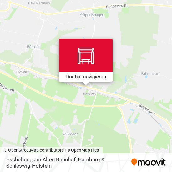 Escheburg, am Alten Bahnhof Karte