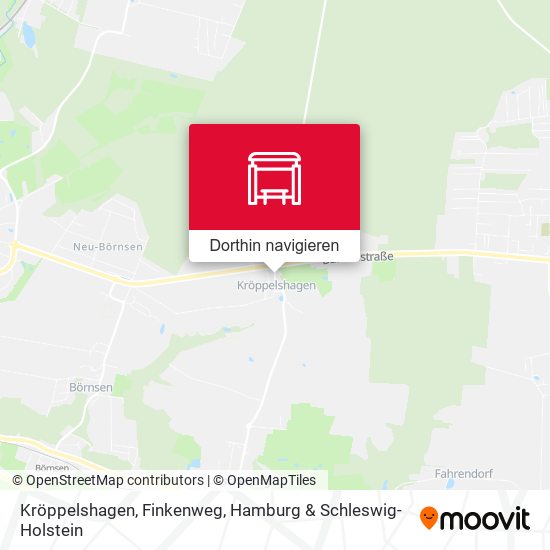 Kröppelshagen, Finkenweg Karte