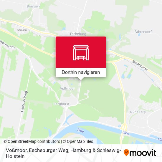 Voßmoor, Escheburger Weg Karte