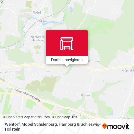Wentorf, Möbel Schulenburg Karte