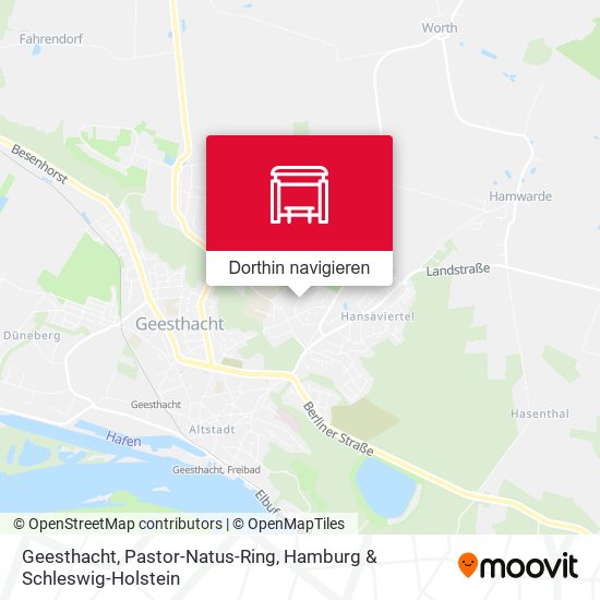 Geesthacht, Pastor-Natus-Ring Karte