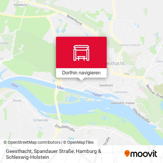 Geesthacht, Spandauer Straße Karte