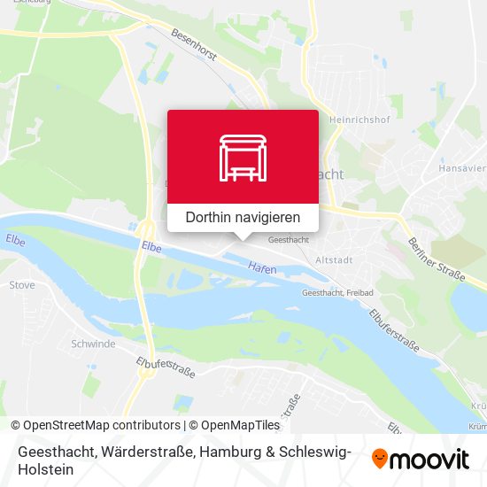 Geesthacht, Wärderstraße Karte