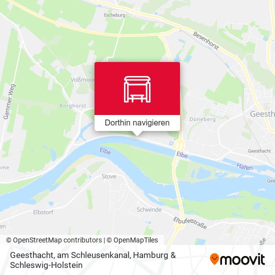 Geesthacht, am Schleusenkanal Karte