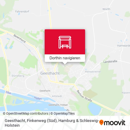 Geesthacht, Finkenweg (Süd) Karte