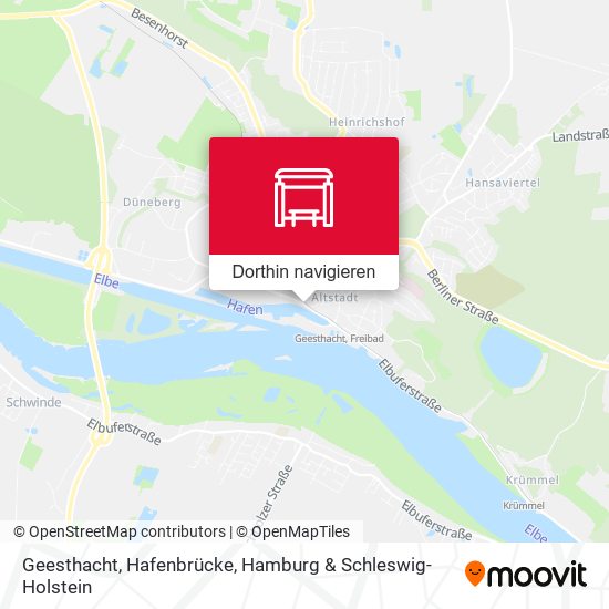 Geesthacht, Hafenbrücke Karte