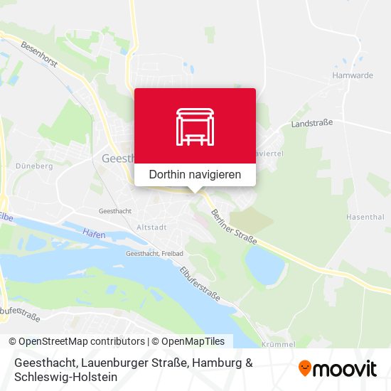 Geesthacht, Lauenburger Straße Karte