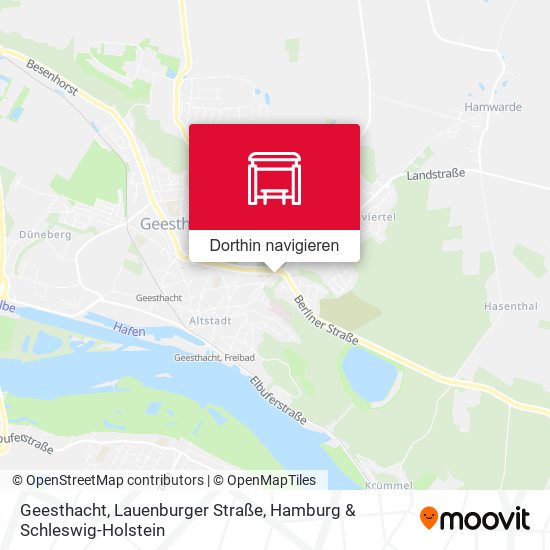 Geesthacht, Lauenburger Straße Karte
