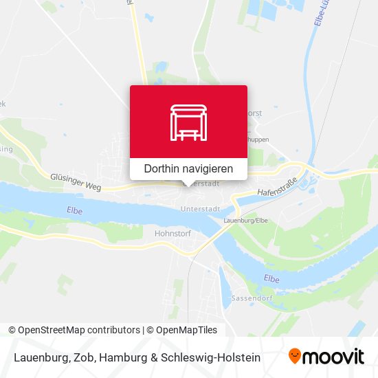 Lauenburg, Zob Karte