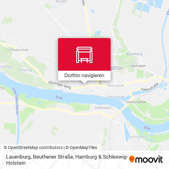 Lauenburg, Beuthener Straße Karte