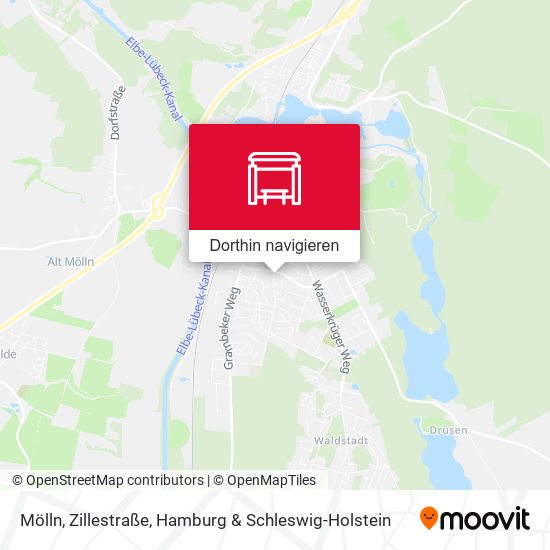 Mölln, Zillestraße Karte