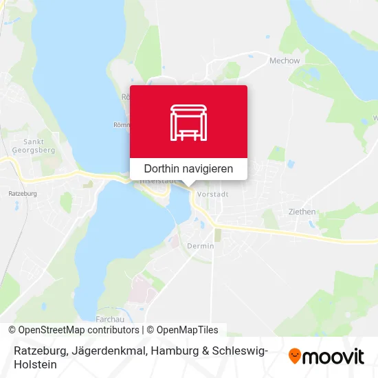 Ratzeburg, Jägerdenkmal Karte