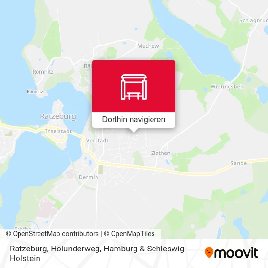 Ratzeburg, Holunderweg Karte