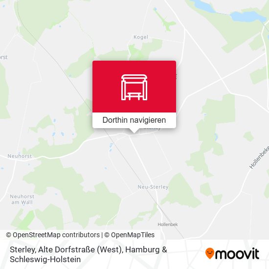 Sterley, Alte Dorfstraße (West) Karte