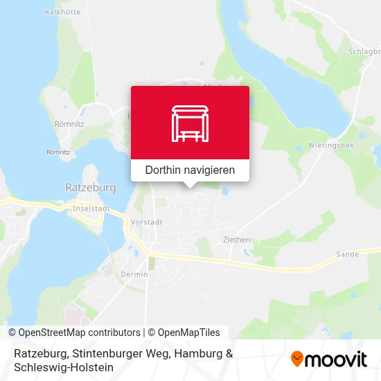Ratzeburg, Stintenburger Weg Karte
