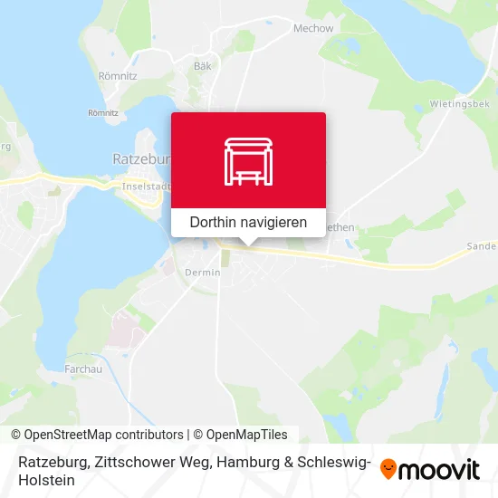 Ratzeburg, Zittschower Weg Karte