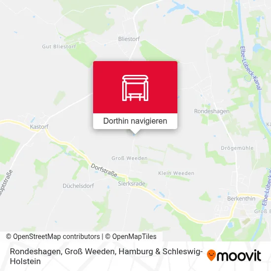 Rondeshagen, Groß Weeden Karte