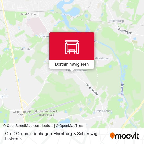 Groß Grönau, Rehhagen Karte