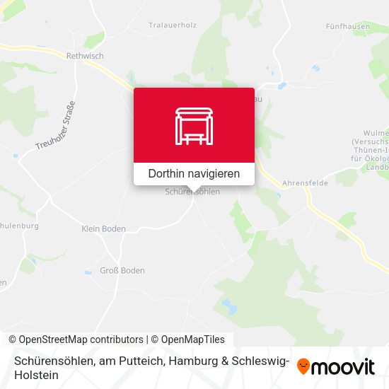 Schürensöhlen, am Putteich Karte