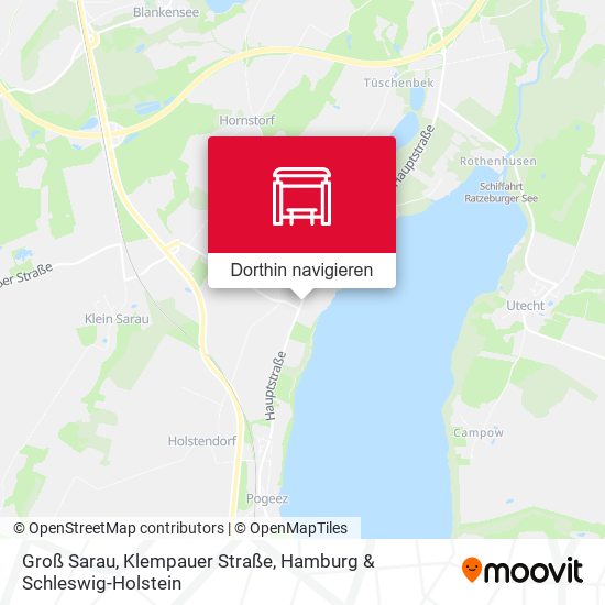 Groß Sarau, Klempauer Straße Karte
