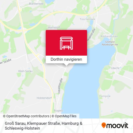 Groß Sarau, Klempauer Straße Karte