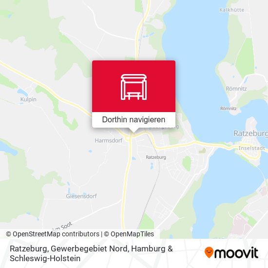 Ratzeburg, Gewerbegebiet Nord Karte