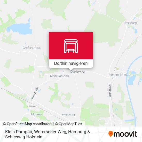 Klein Pampau, Wotersener Weg Karte