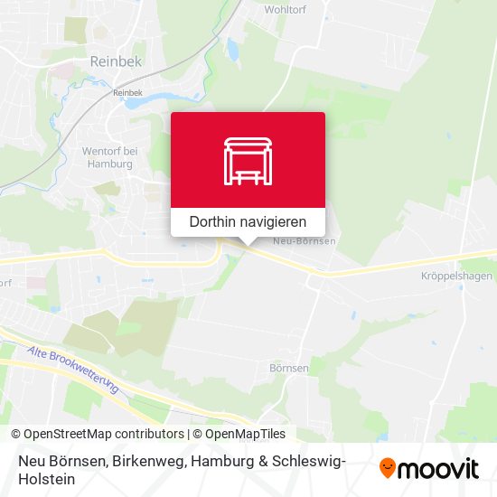 Neu Börnsen, Birkenweg Karte