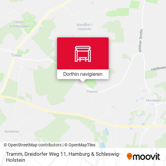 Tramm, Dreidorfer Weg 11 Karte