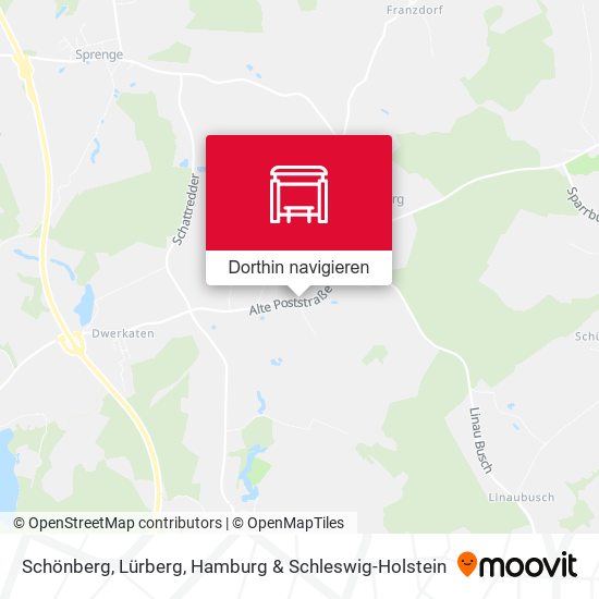 Schönberg, Lürberg Karte