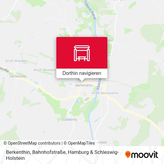 Berkenthin, Bahnhofstraße Karte