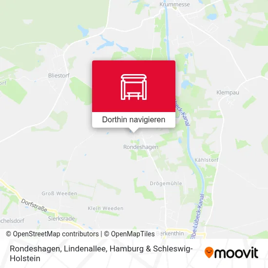 Rondeshagen, Lindenallee Karte