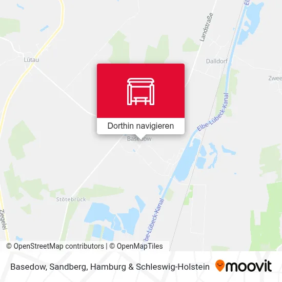 Basedow, Sandberg Karte