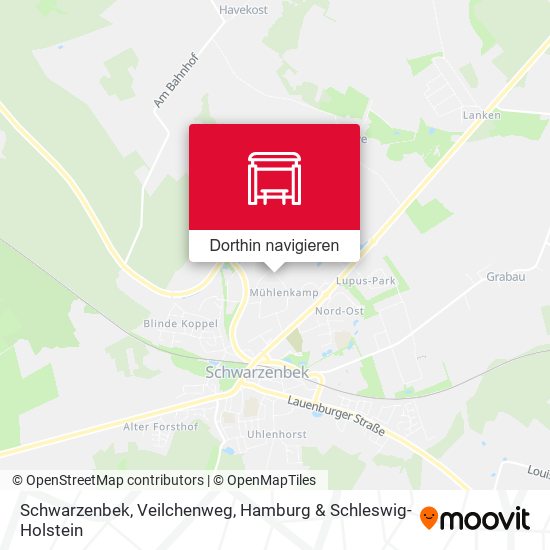 Schwarzenbek, Veilchenweg Karte