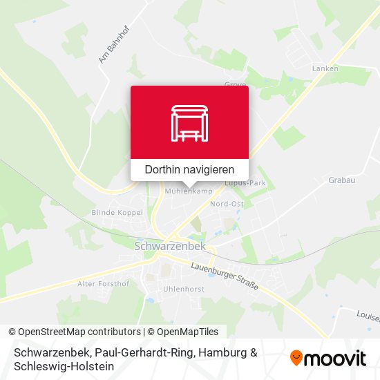 Schwarzenbek, Paul-Gerhardt-Ring Karte