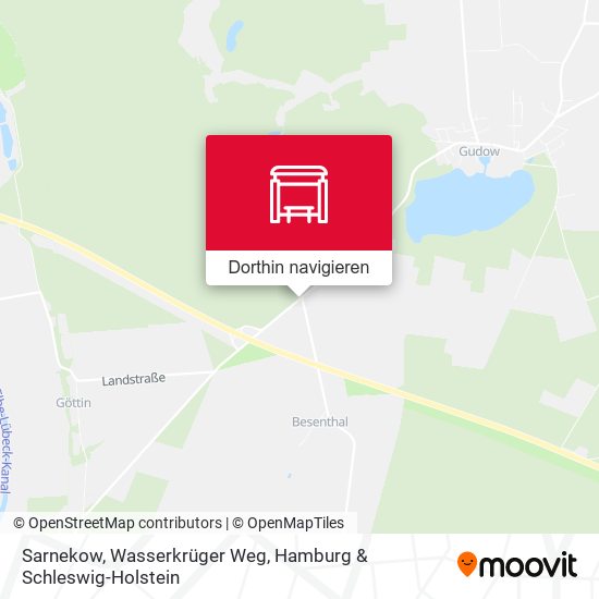 Sarnekow, Wasserkrüger Weg Karte