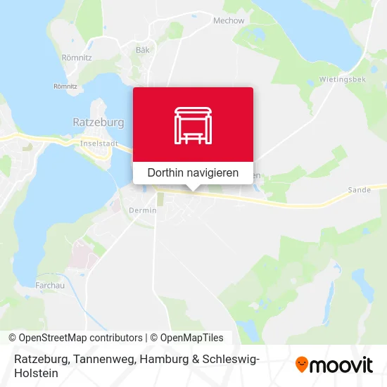 Ratzeburg, Tannenweg Karte