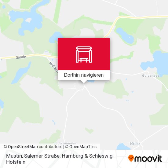 Mustin, Salemer Straße Karte