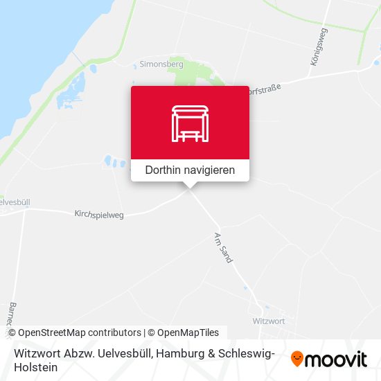 Witzwort Abzw. Uelvesbüll Karte