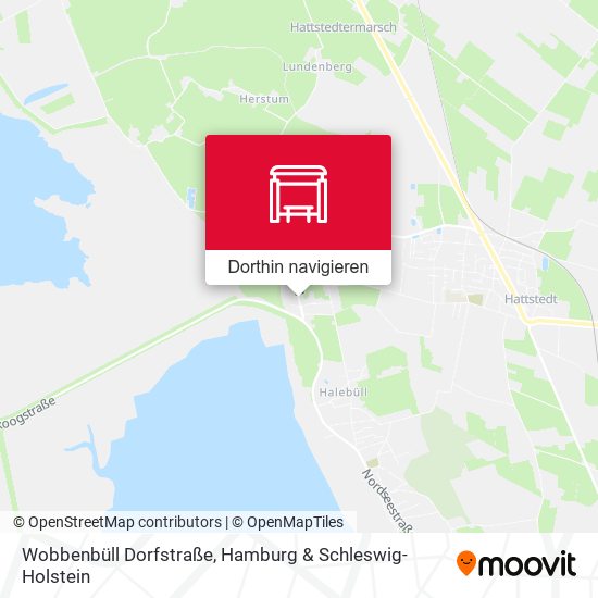 Wobbenbüll Dorfstraße Karte