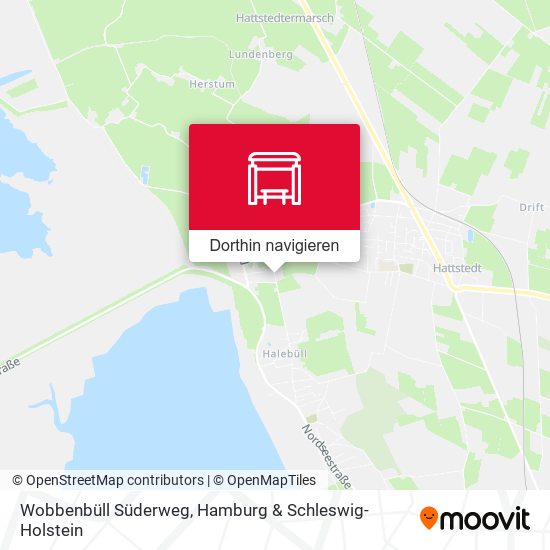 Wobbenbüll Süderweg Karte