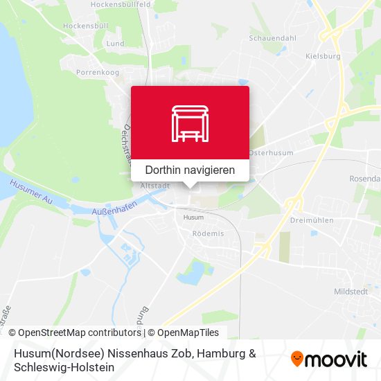 Husum(Nordsee) Nissenhaus Zob Karte