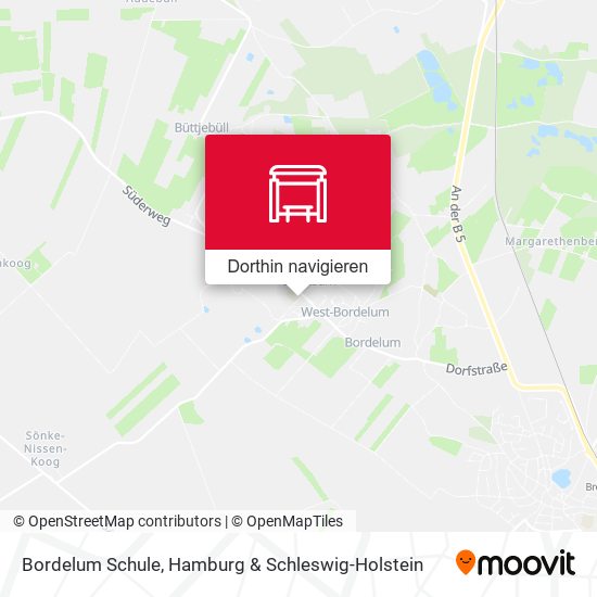 Bordelum Schule Karte