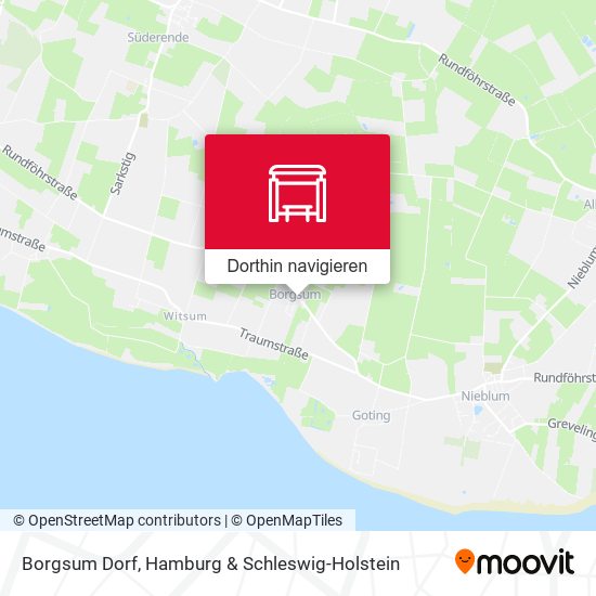 Borgsum Dorf Karte