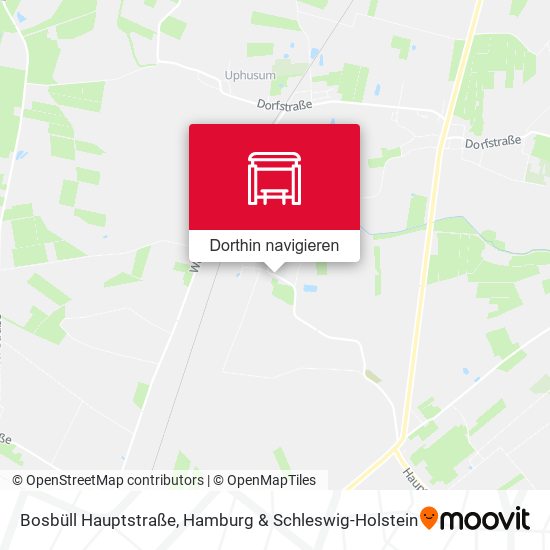 Bosbüll Hauptstraße Karte